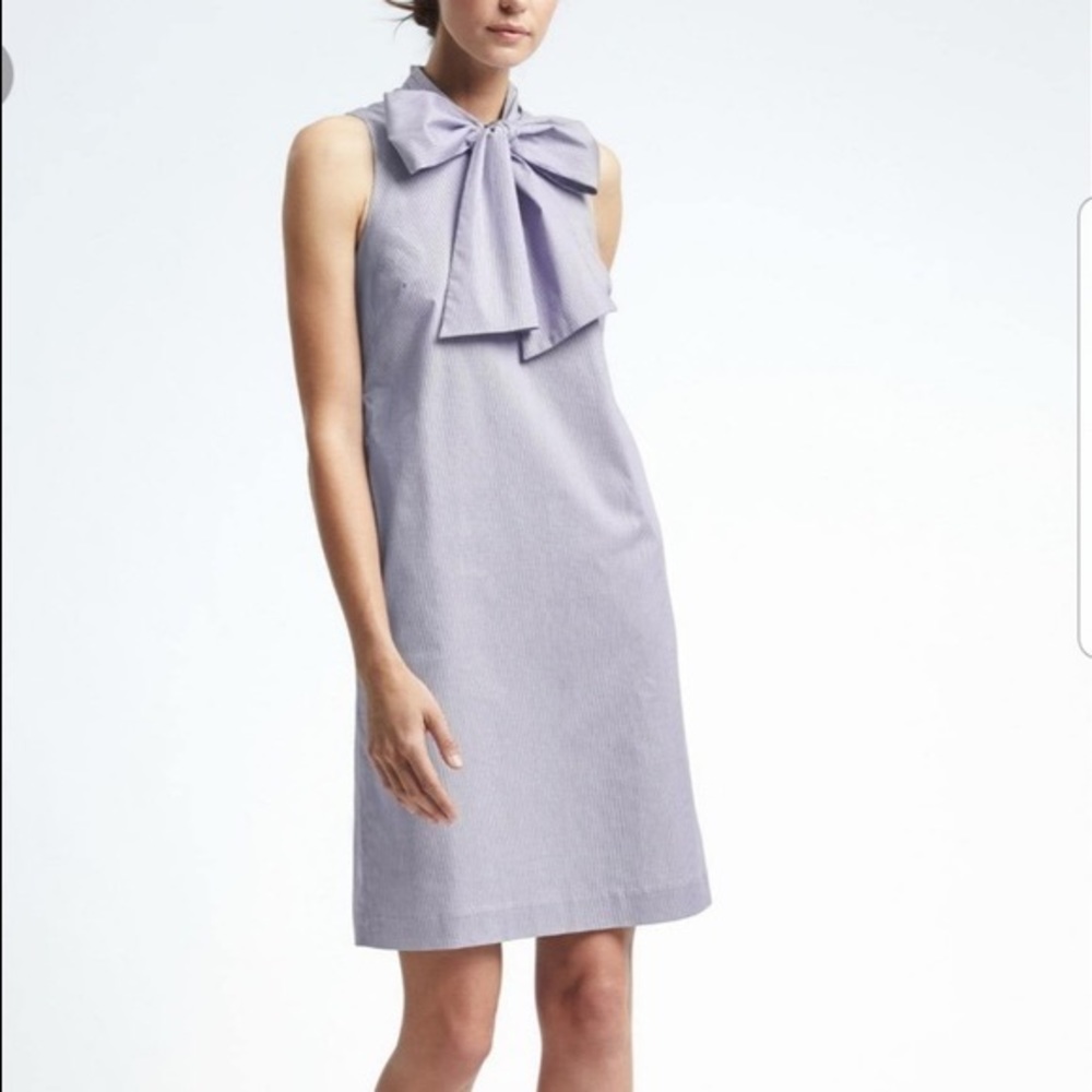 Banana Republic blue & white striped dress